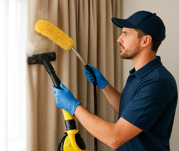 Trusted residential curtain cleaning technician Matty Curtain Cleaning hadfield-vic QLD