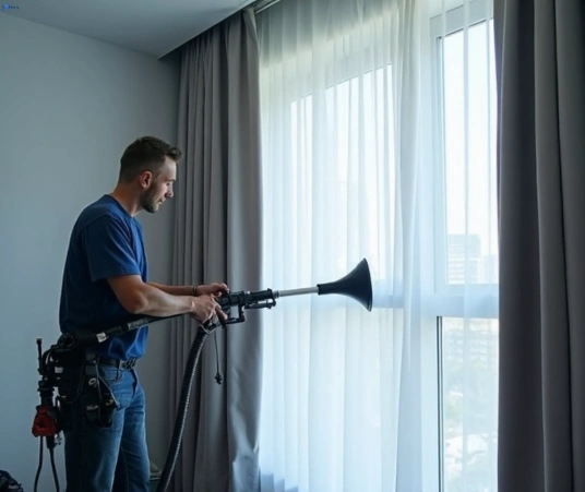 Professional residential curtain cleaning process equipment Matty Curtain Cleaning hadfield-vic
