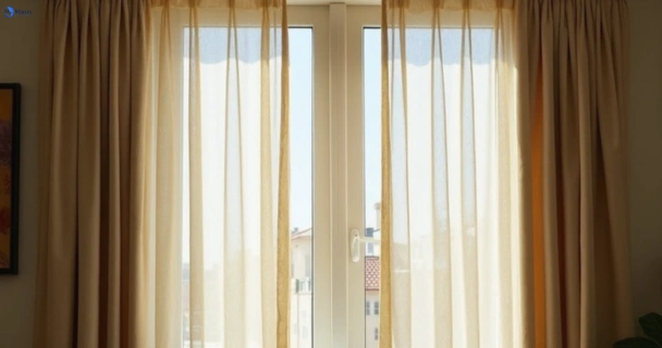 Dull dusty drapes in hadfield-vic before professional cleaning